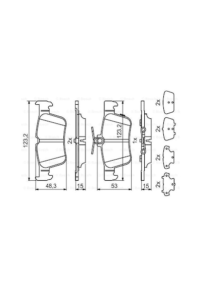 Ford Focus 4 1.5 2018-2022 Bosch Arka Balata