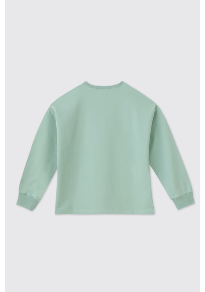 Panço Kız Çocuk Mint Sweatshirt 2521gk08055 Yeşil