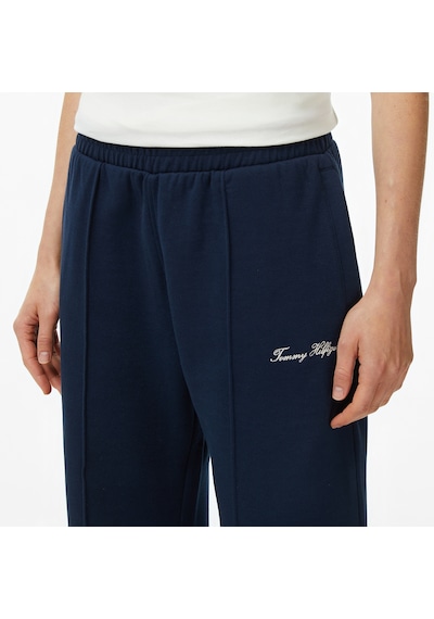 Tommy Hilfiger Script Straight Pique Kadın Mavi Eşofman Altıww0ww45744