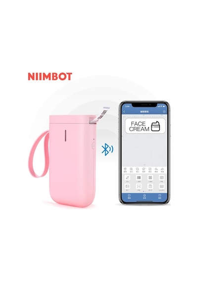 Niimbot D11 Bluetooth Taşınabilir Termal Etiket Yazıcı Pembe