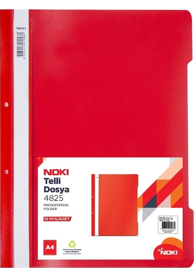 Noki 48288-080 Siyah Plastik Telli Dosya 50 Adet