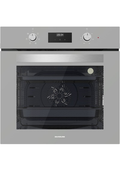 Silverline BO6502S02 - CS5429S01 - 3457 Soho 60 CM Gri Cam Ankastre Set