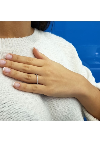 Lova 0,22 Karat Pırlanta Yarımtur Yüzük - 1010205