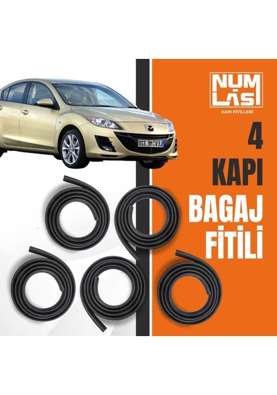 Mazda 3 Sedan 2009-2012 4 Kapı + Bagaj Fitili-a Kalite-numlas-nm4099