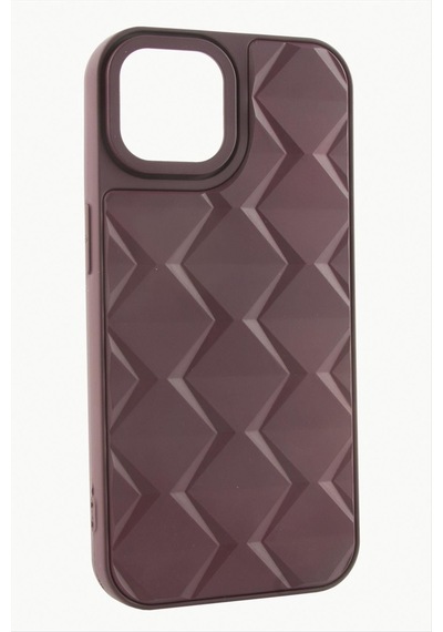 Apple iPhone Uyumlu 12 Pro Prizma Desenli Lüx Liza Kılıf Bordo