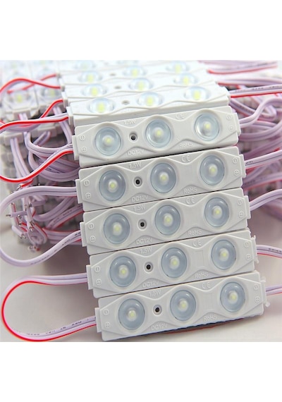 12v Modul Led Günışığı Işık 20 Adet Geniş Mercekli Reklamcı Modül 1,5watt Günışığı