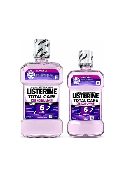 Listerine Total Care Alkolsüz Gargara 500+250 Ml 8'li Paket