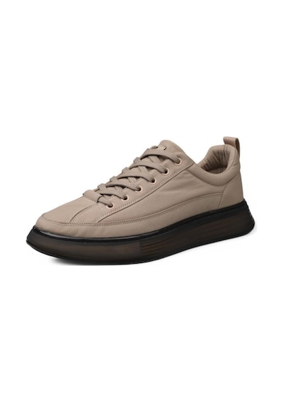 Pierre Cardin 023003 Hakiki Deri Bej Erkek Günlük Ayakkabı Bej
