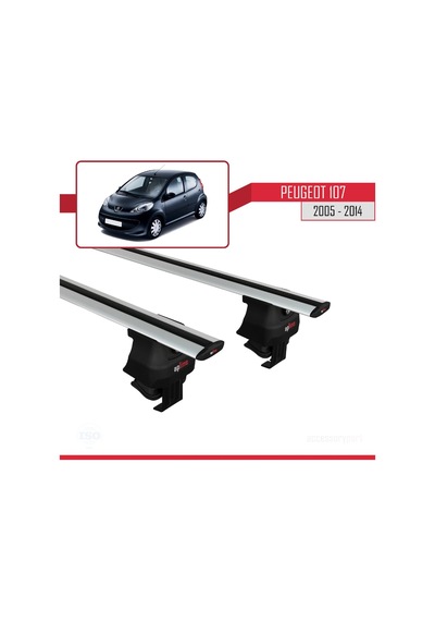 Peugeot 107 2005-2014 Arası İle Uyumlu Ace-4 Ara Atkı Tavan Barı Gri