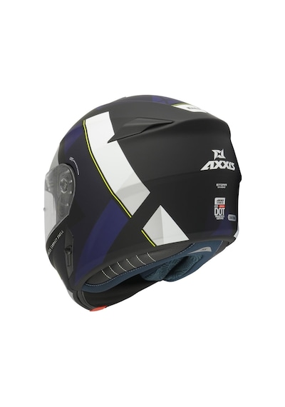 Axxıs Storm Dıamond A7 Matt Blue Çene Açılır Kask Beyaz - Gri - Mavi