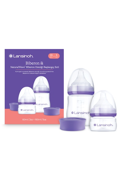 Lansınoh Yenidoğan Biberon Seti 60 Ml Xs Akış + 160 Ml S Akış