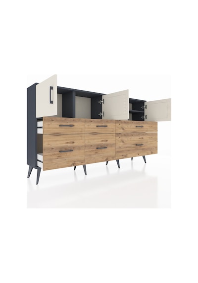 Arges Konsol 4 Raflı 6 Çekmeceli 4 Kapaklı 176x30x99 Antrasit-aytaşı/çam Aytası/atlas Çam - Antrasıt Arges Konsol 4 Raflı 6 Çekmeceli 4 Kapaklı 176x30x99 Antrasit-aytaşı/çam Aytası/atlas Çam - Antrasıt