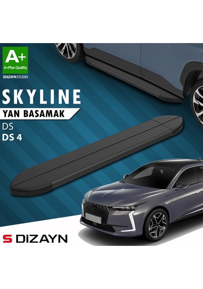 S-dizayn Ds Ds 4 Skyline Siyah Yan Basamak 183 Cm 2020 Üzeri A+ Kalite