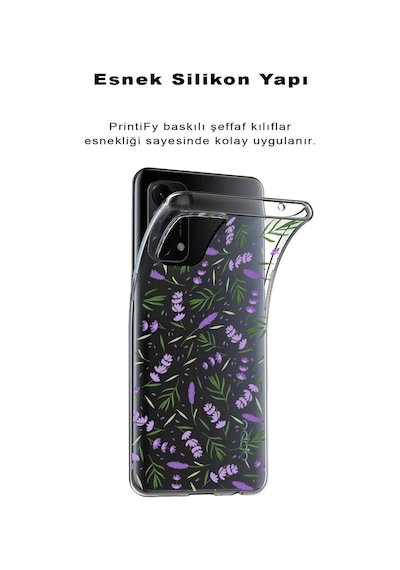Apple Uyumlu iPhone 11 İle 1mm Slim Fit Water Color 3 Baskılı Şeffaf Kılıf