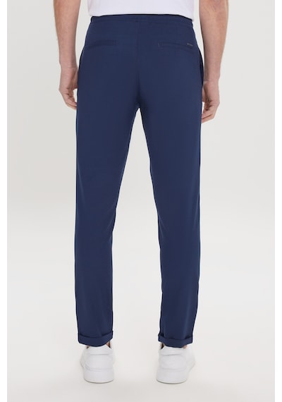 Ac&Co / Altınyıldız Classics Slim Fit Dar Kesim Beli Bağlamalı Yan Cepli Erkek Pantolon - Lacivert Ac&Co / Altınyıldız Classics Slim Fit Dar Kesim Beli Bağlamalı Yan Cepli Erkek Pantolon - Lacivert