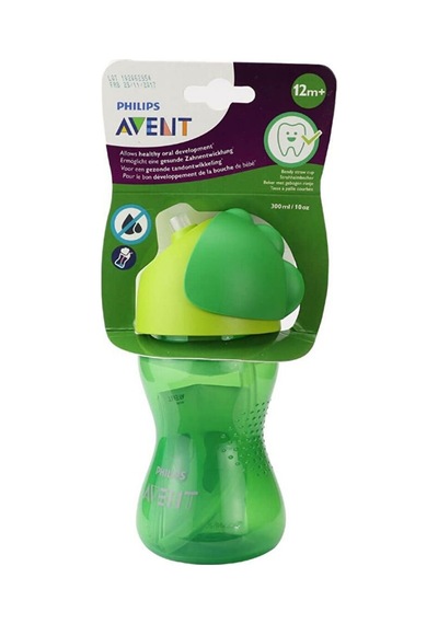Desenli Pipetli Alıştırma Bardağı 1+ Yaş 300 Ml 4 Adet Çok Renkli
