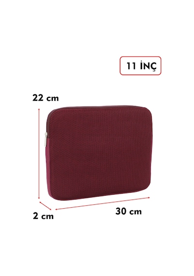 Dada Ultra Hafif 125gr Bordo Renk File Tablet Kılıfı 10"-11" inç Air Darbe Emici Korumalı Unisex