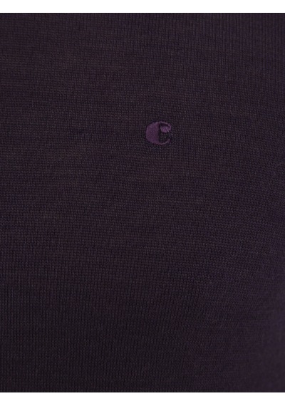 Cacharel Mor Slim Fit Bisiklet Yaka Basic Triko Kazak Pembe
