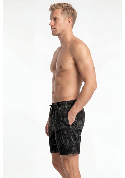 Miami Beach Uzun Boy Model Su İtici Özellikli Esnek Kumaş Dijital Baskılı Erkek Plaj Deniz Şort Mayo // 407 Siyah Miami Beach Uzun Boy Model Su İtici Özellikli Esnek Kumaş Dijital Baskılı Erkek Plaj Deniz Şort Mayo // 407 Siyah