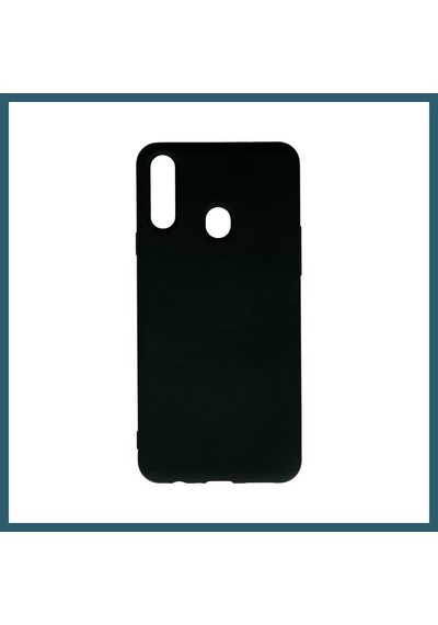 Bezos Samsung Galaxy A20s Uyumlu Kılıf Nano İçi Kadife Silikon - Siyah Ob
