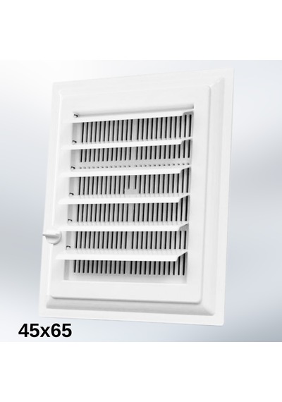 45x65 Cm Ayarlanabilir Plastik Havalandırma Menfezi - Açılır Kapanır Hareketli Kanatlı Banyo Mutfak Menfezi