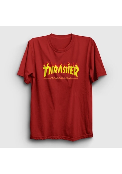 Noıssey Unisex Kırmızı Logo Thrasher T-shirt 277580tt