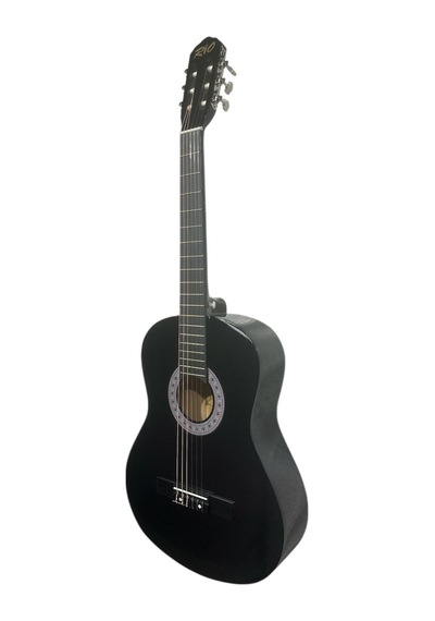 4/4 Tam Boy Siyah Klasik Gitar Akort Cihazı Kılıf Kapo Askı Pena Sticker Çevirici
