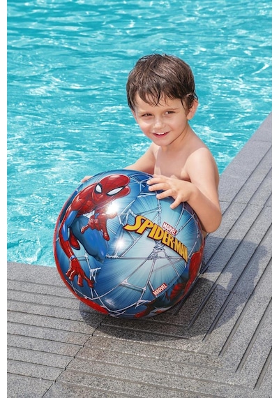 Spiderman Deniz Topu Örümcek Adam Deniz Plaj Oyuncak Mavi