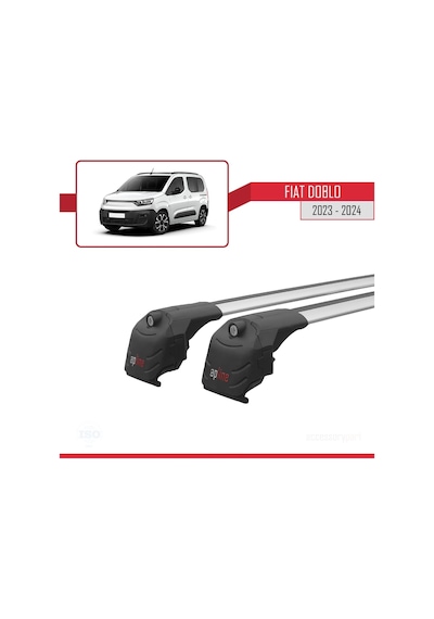 Fiat Doblo 2023 Ve Sonrası İle Uyumlu Ace-2 Ara Atkı Tavan Barı Gri