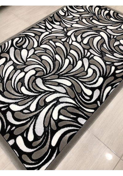 Kaşmir Halı Jade 146X233 Z 012-02 Gri Siyah Beyaz 4 M2 Halı !