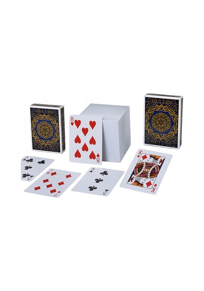 Mavi Jumbo Boy Pvc Plastik Su Geçirmez İskambil Poker Oyun Kağıdı Rd61mv