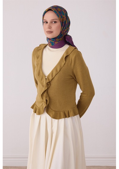 Belli Etnik Desen %100 Twill İpek Eşarp Be22 Mor-petrol