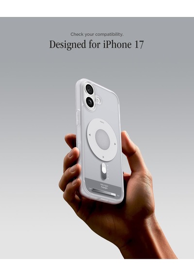 İphone 17 İle Uyumlu Magsafe Kılıf Ultra Hybrid Mag Fit Classic Silver - Acs10091
