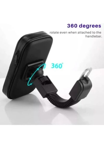 Motosiklet Telefon Tutacağı Ayna Bağlantılı Su Geçirmez