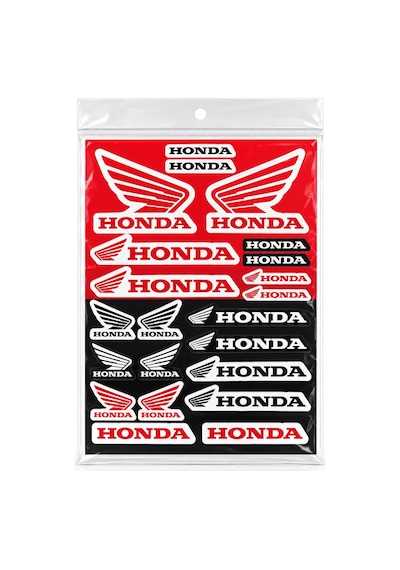 Honda Motosiklet Sticker Etiket Seti A4. Tasarım İthal