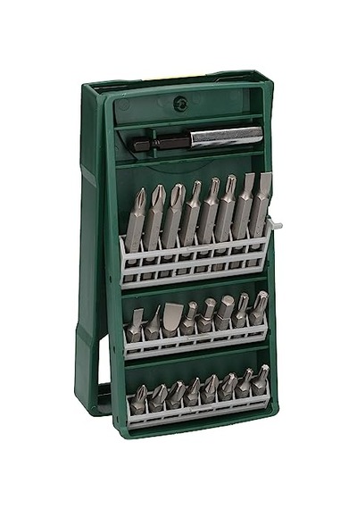 Professional Accessories X/line Mini 25 Parça Vidalama Seti, Plastik Kutu, Yeşil