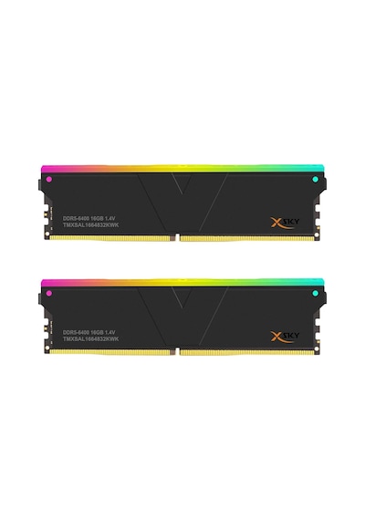 Manta Xsky Rgb 32gb 2x16gb Ddr5 6400mt/s Cl32, Amd Expo Uyumlu, Sk Hynix Ic, Oyun Masaüstü Bellek Modülü, Siyah