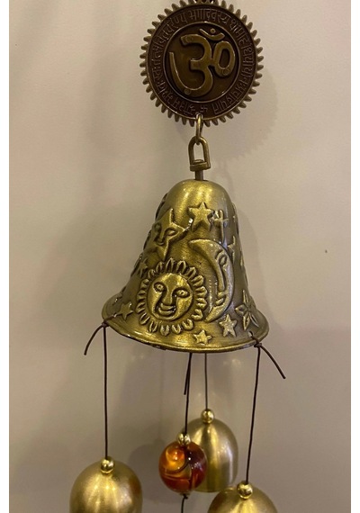 Feng Shui Deprem Zili Çanı Rüzgar Çanı Zili Kapı Çanı Mantra Ohm Om Yoga