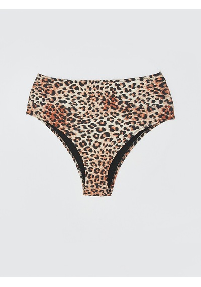 Lcw Dream Kahverengi Leopar Desenli Kadın Bikini Altı