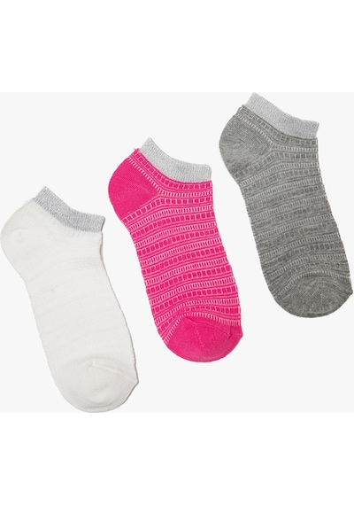 Koton Basic 3'lü Patik Çorap Seti Çok Renkli Pembe 3wak80361aa 3WAK80361AA909 Pembe Koton Basic 3'lü Patik Çorap Seti Çok Renkli Pembe 3wak80361aa 3WAK80361AA909 Pembe