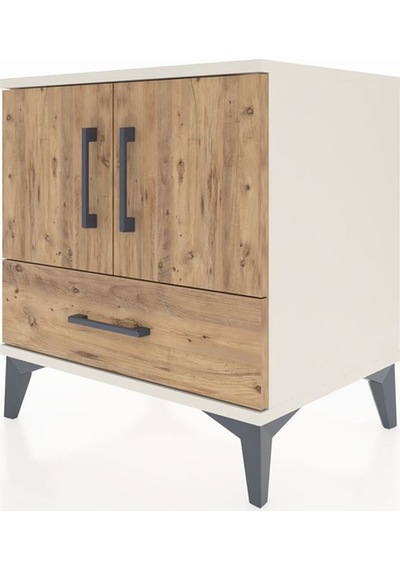 Hyperion Komodin 2 Raflı Tek Çekmeceli 2 Kapaklı 60x44x64 Ayt... Aytaşı