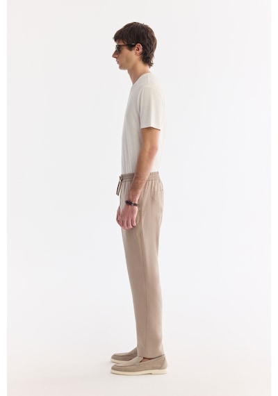 Avva Erkek Bej Beli Lastikli Nefes Alan Modal Karışımlı Soft Touch Relaxed Fit Jogger Pantolon A61y3031 Avva Erkek Bej Beli Lastikli Nefes Alan Modal Karışımlı Soft Touch Relaxed Fit Jogger Pantolon A61y3031