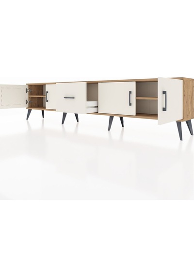 Arges Tv Ünitesi 2 Raflı Tek Çekmeceli 4 Kapaklı 220x30x51 Çam-aytaşı Aytası/aytası - Atlas Çam Arges Tv Ünitesi 2 Raflı Tek Çekmeceli 4 Kapaklı 220x30x51 Çam-aytaşı Aytası/aytası - Atlas Çam