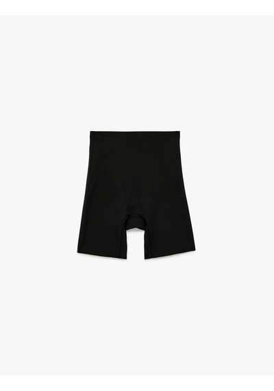 Koton Skinny Fit Ekstra Yüksek Bel Dikişsiz Lazer Kesim Korse Siyah 6slk30073mk Siyah