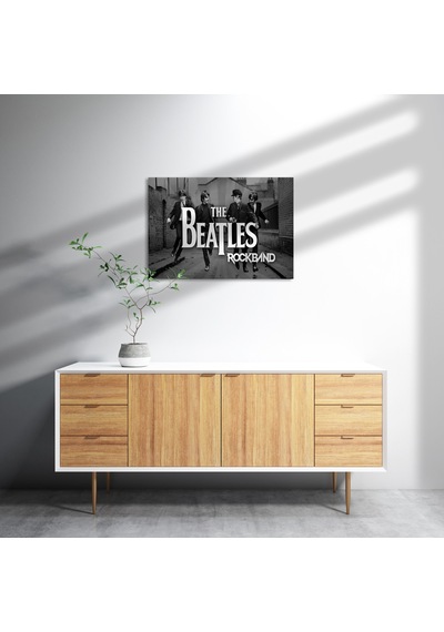 Cakasepetim The Beatles Rock Grubu Ahşap Mdf Tablo