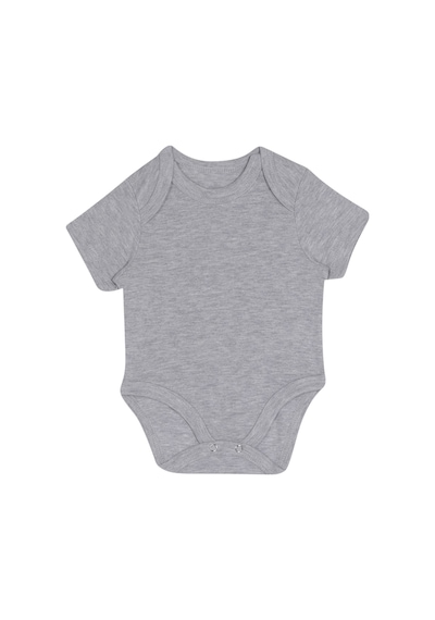 Rolypoly Bebek Kısa Kol Body Gri Melanj