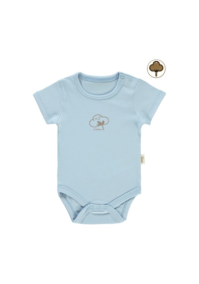 Civil Baby Bebek Organik Çıtçıtlı Badi 0-18 Ay Mavi 14330R022SS1-1 Mavi