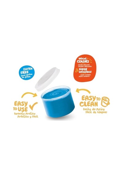 Bebek Parmak Boyasi 8 Renk 8x50 Ml Süper Yikanabilir 2+ Yaş 12