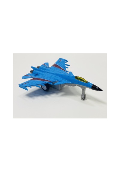 Metal Savaş Uçağı Mavi Işıklı Sesli F16 Model