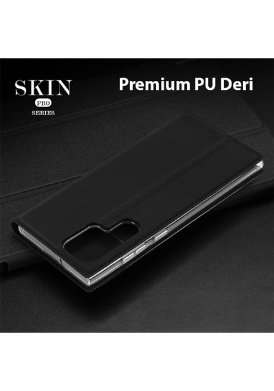 Dux Ducis Sm Galaxy Uyumlu S23 Plus Kılıf Skin Pro Series Flip Cover Kapaklı Kılıf- 5775 Lacivert